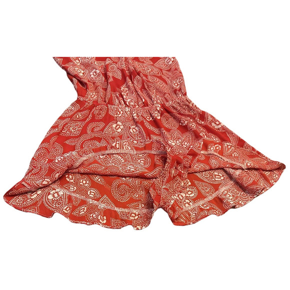 EUC Show Me Your Mumu Womens Sz M Red White Floral Sleeveless One Piece Romper - Picture 4 of 12